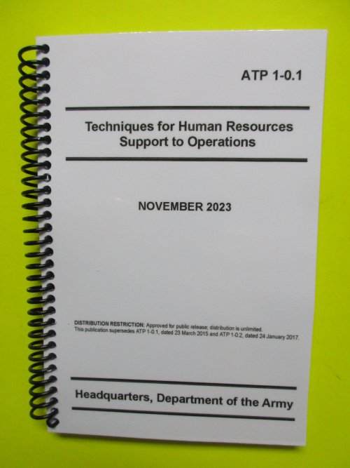 ATP 1-0.1 Tech for Human Resources Supt to Opns - 2023 - BIG - Click Image to Close
